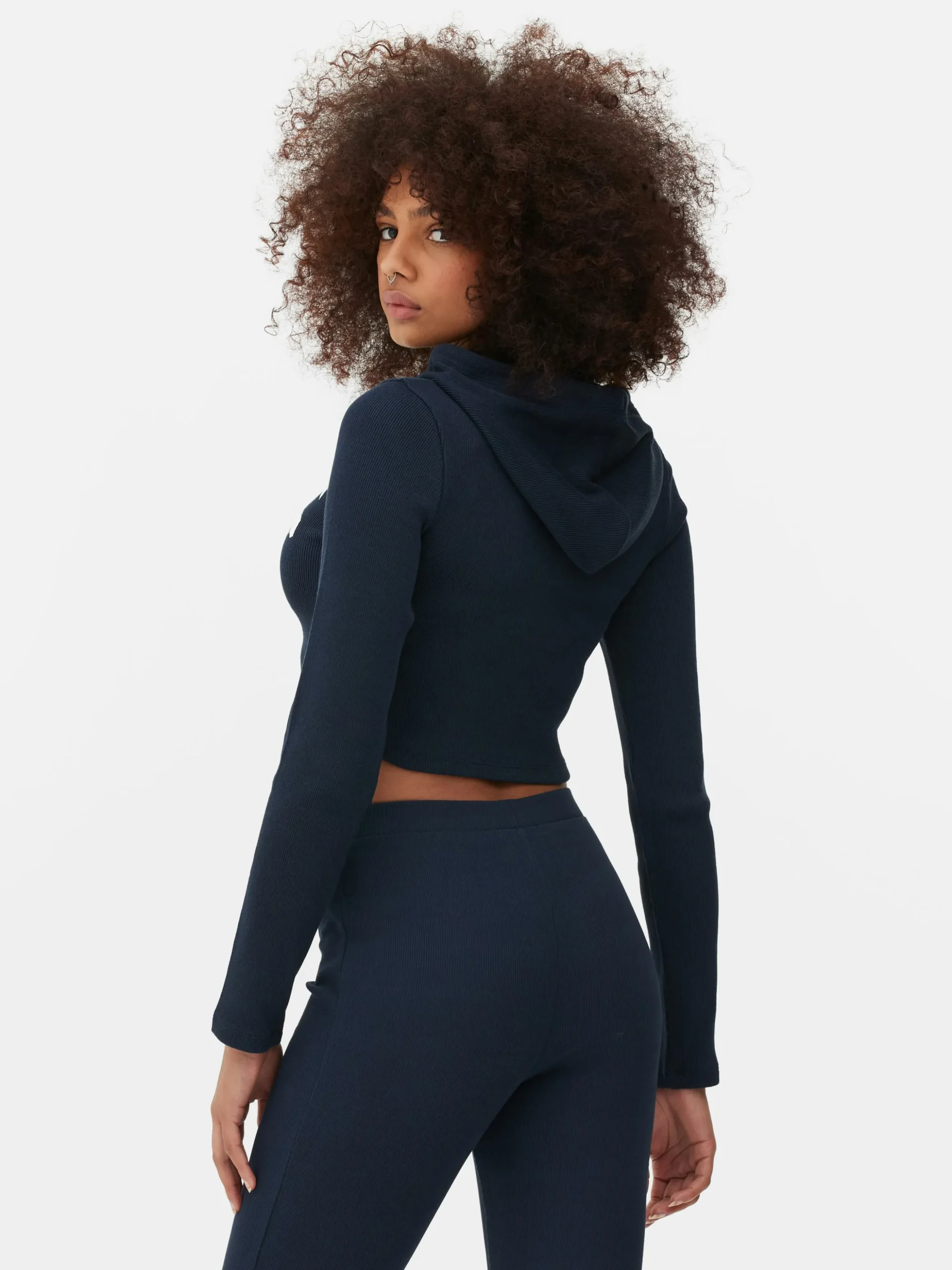 Korte Top Met Capuchon En Print