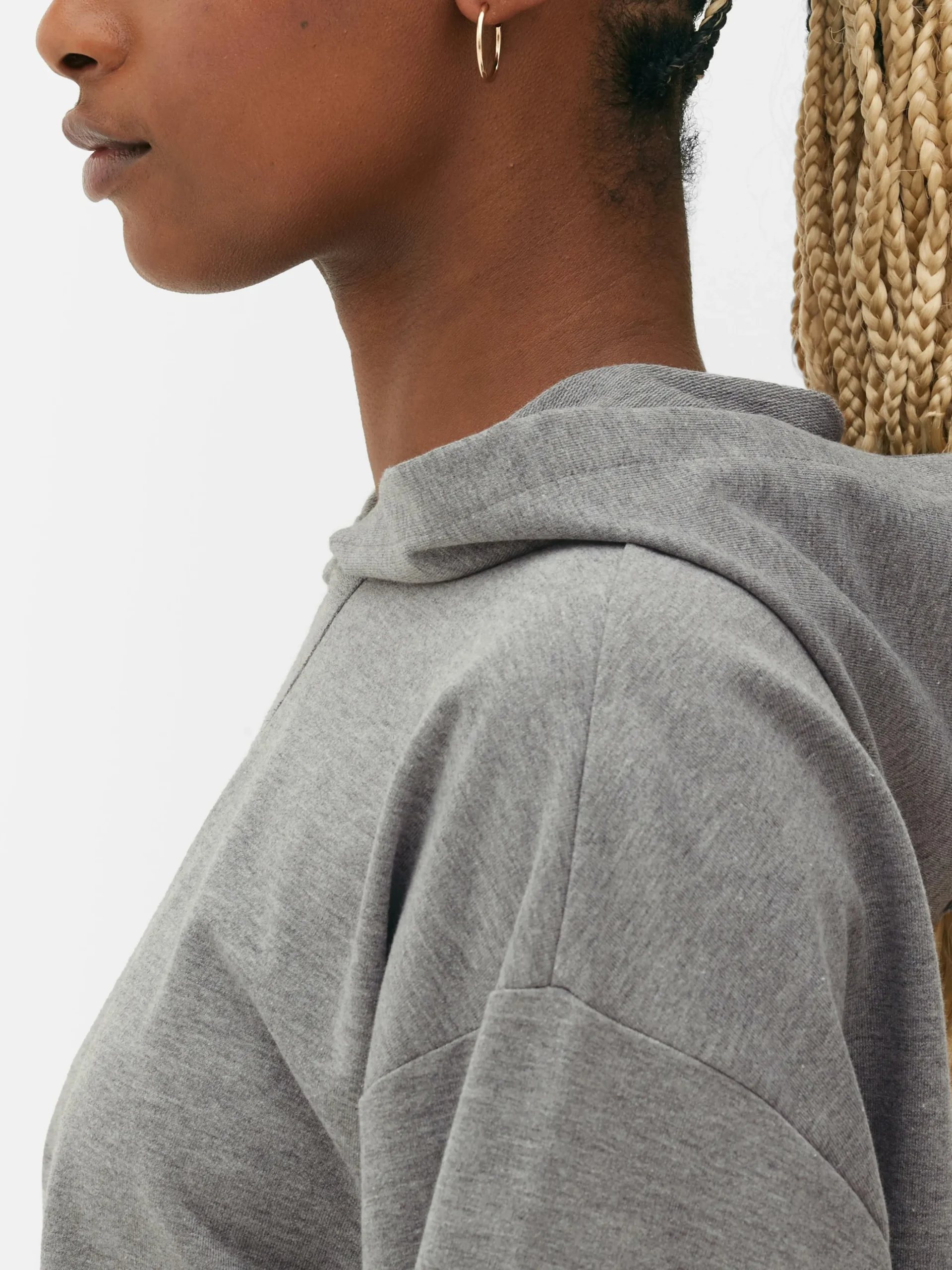 Korte Wijdvallende Hoodie