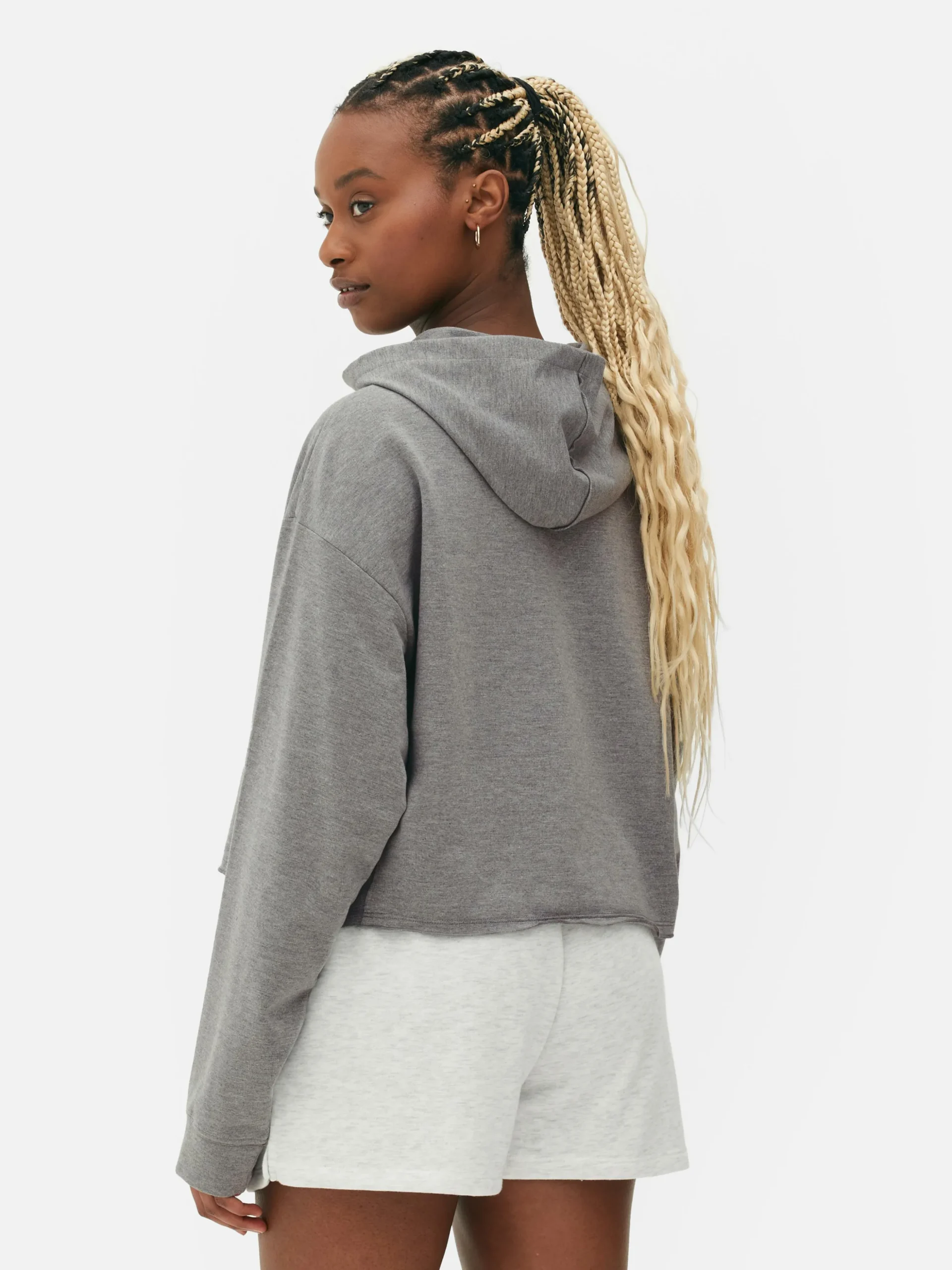 Korte Wijdvallende Hoodie