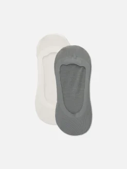 Kousenvoetjes Van Geribd Microvezel, 2 Paar