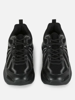 Lage Sportsneakers Met Inzetstukken