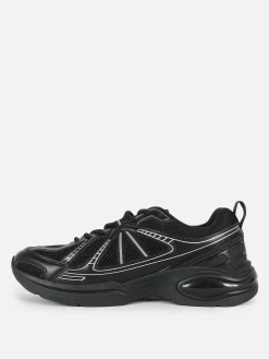 Lage Sportsneakers Met Inzetstukken