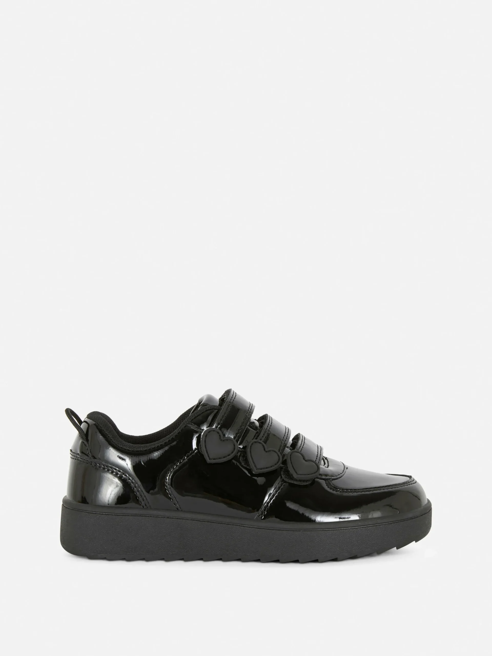 Lakleren Sneakers Met Drie Bandjes