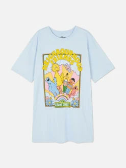 Lang Oversized Slaap-T-shirt Sesamstraat