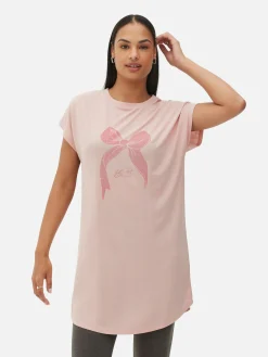 Lang T-shirt Met Ronde Hals