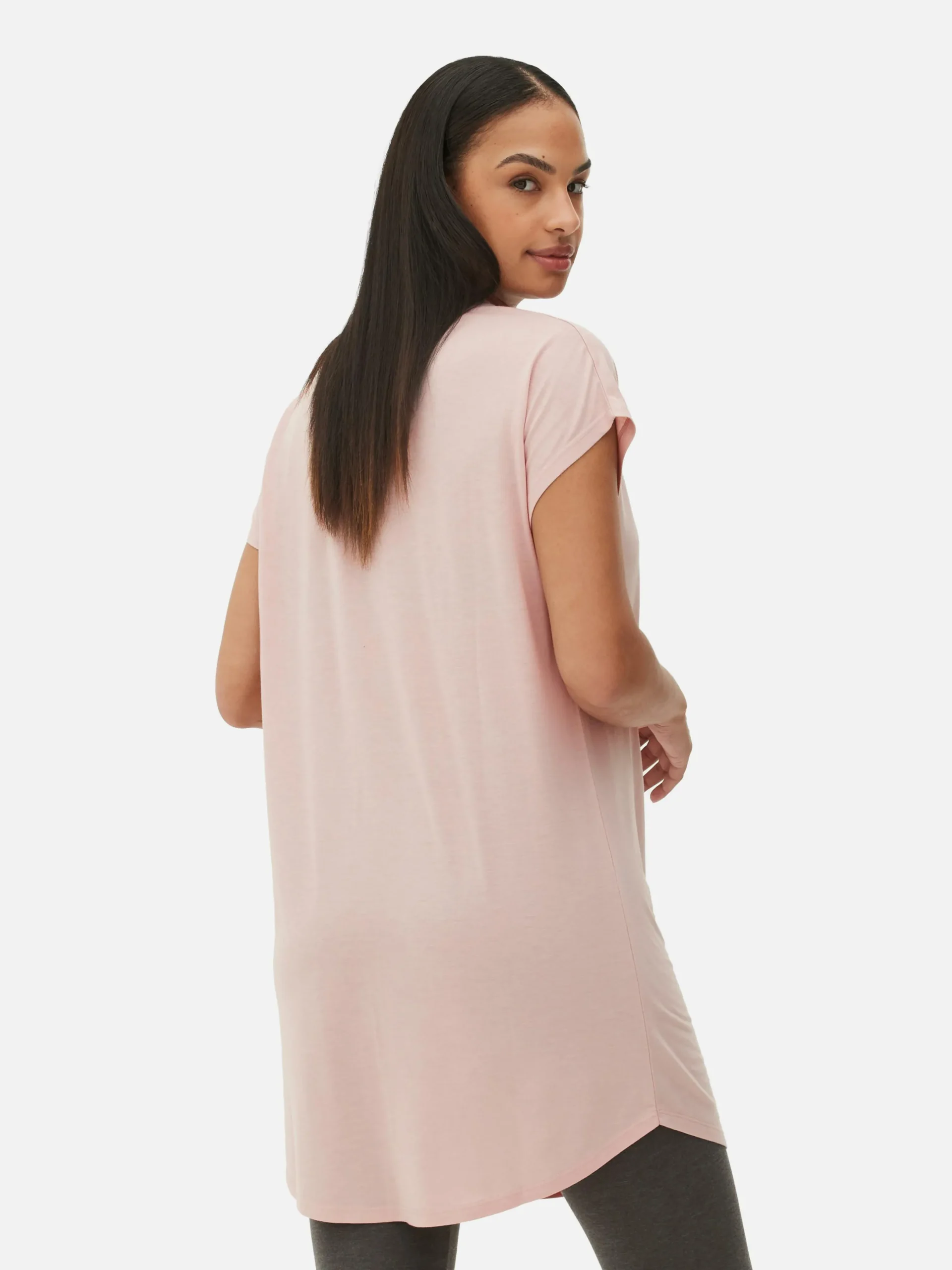 Lang T-shirt Met Ronde Hals