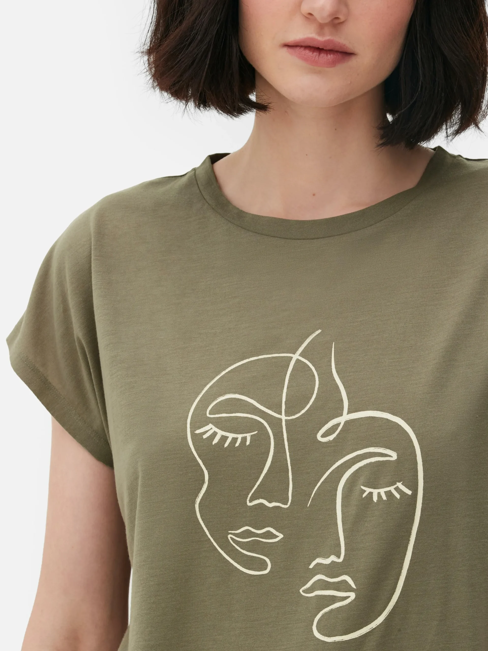 Lang T-shirt Met Ronde Hals