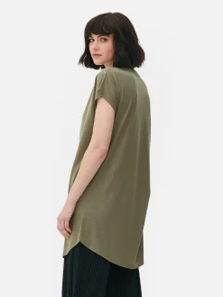 Lang T-shirt Met Ronde Hals