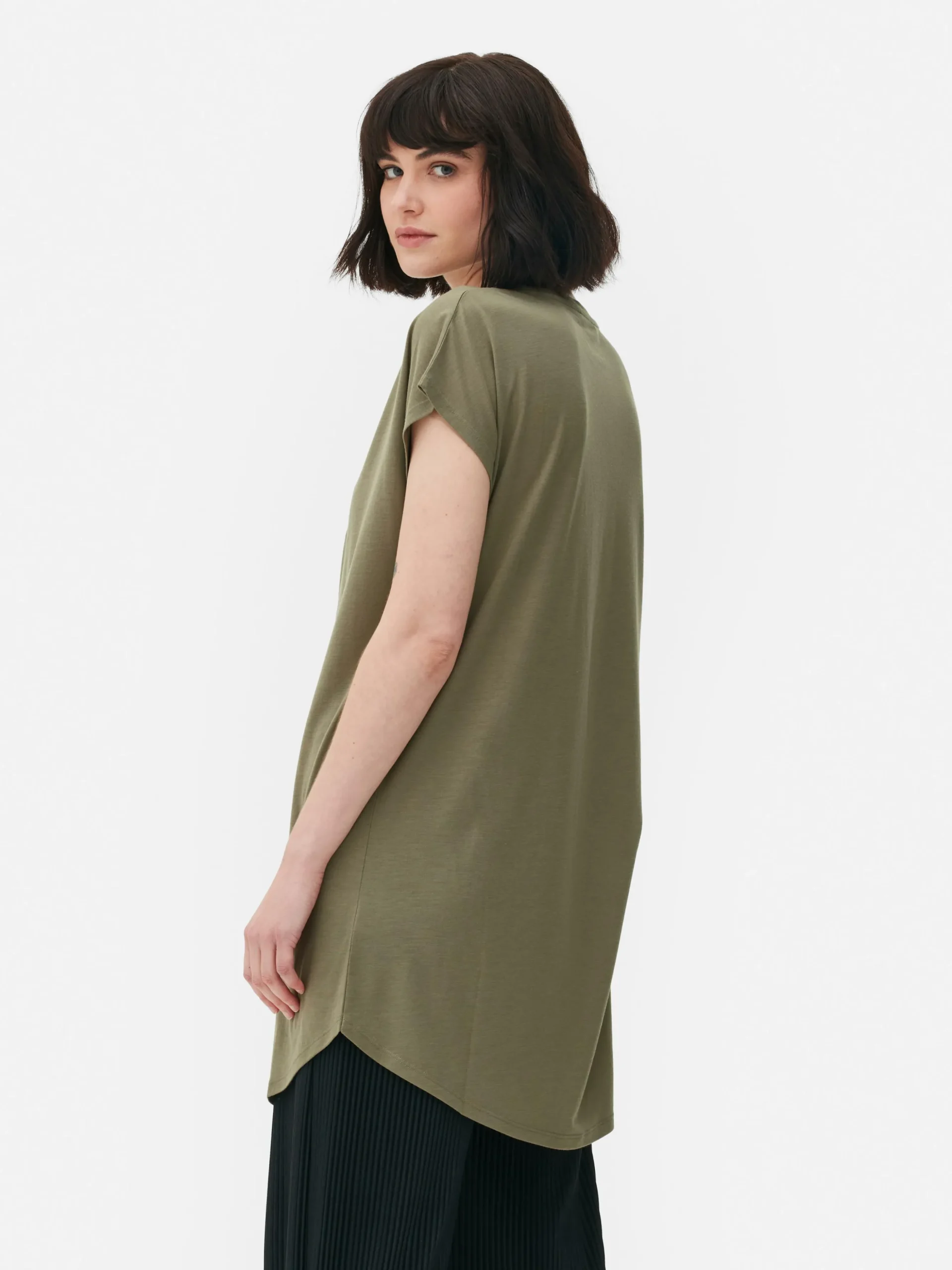Lang T-shirt Met Ronde Hals