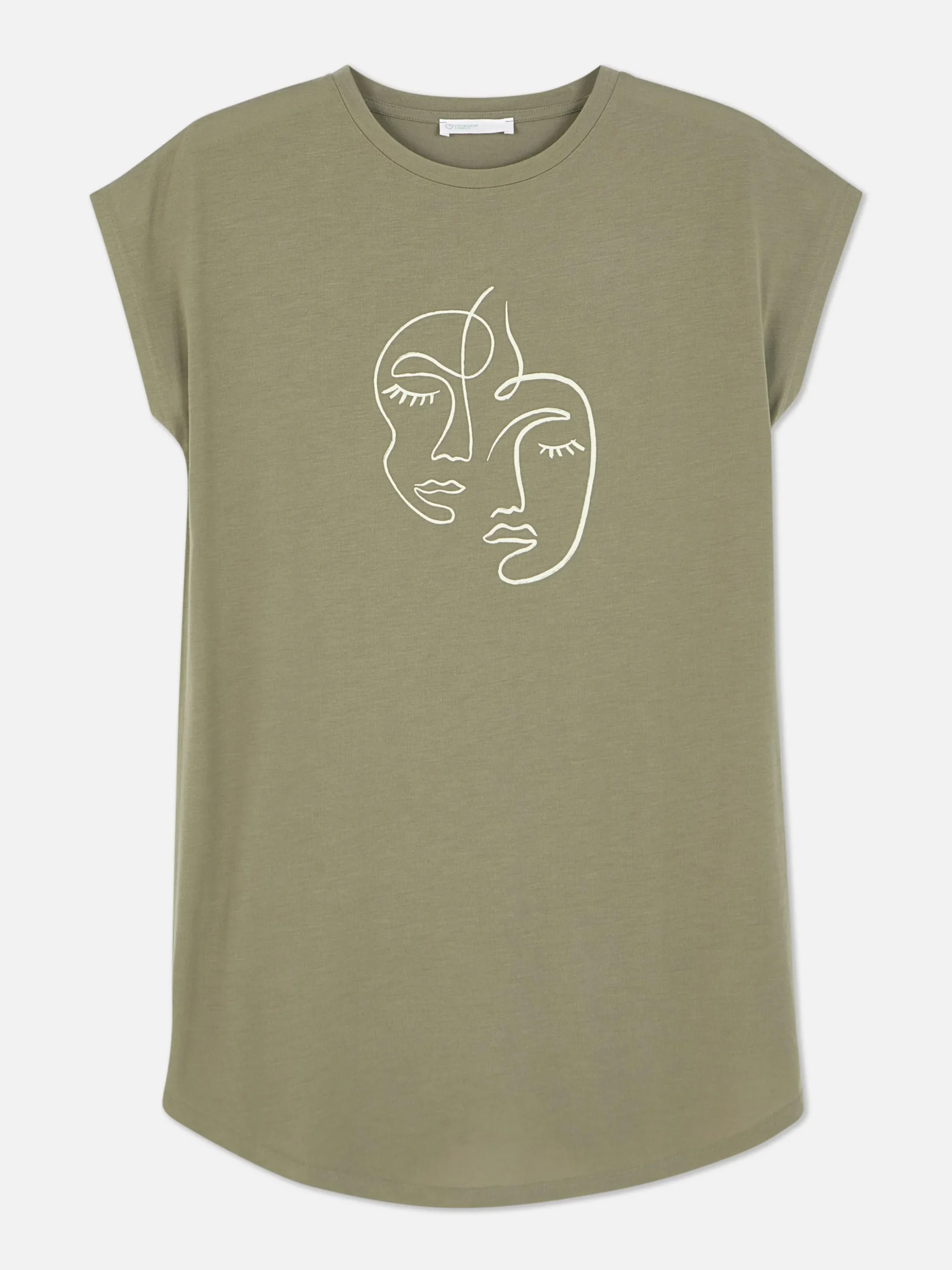 Lang T-shirt Met Ronde Hals