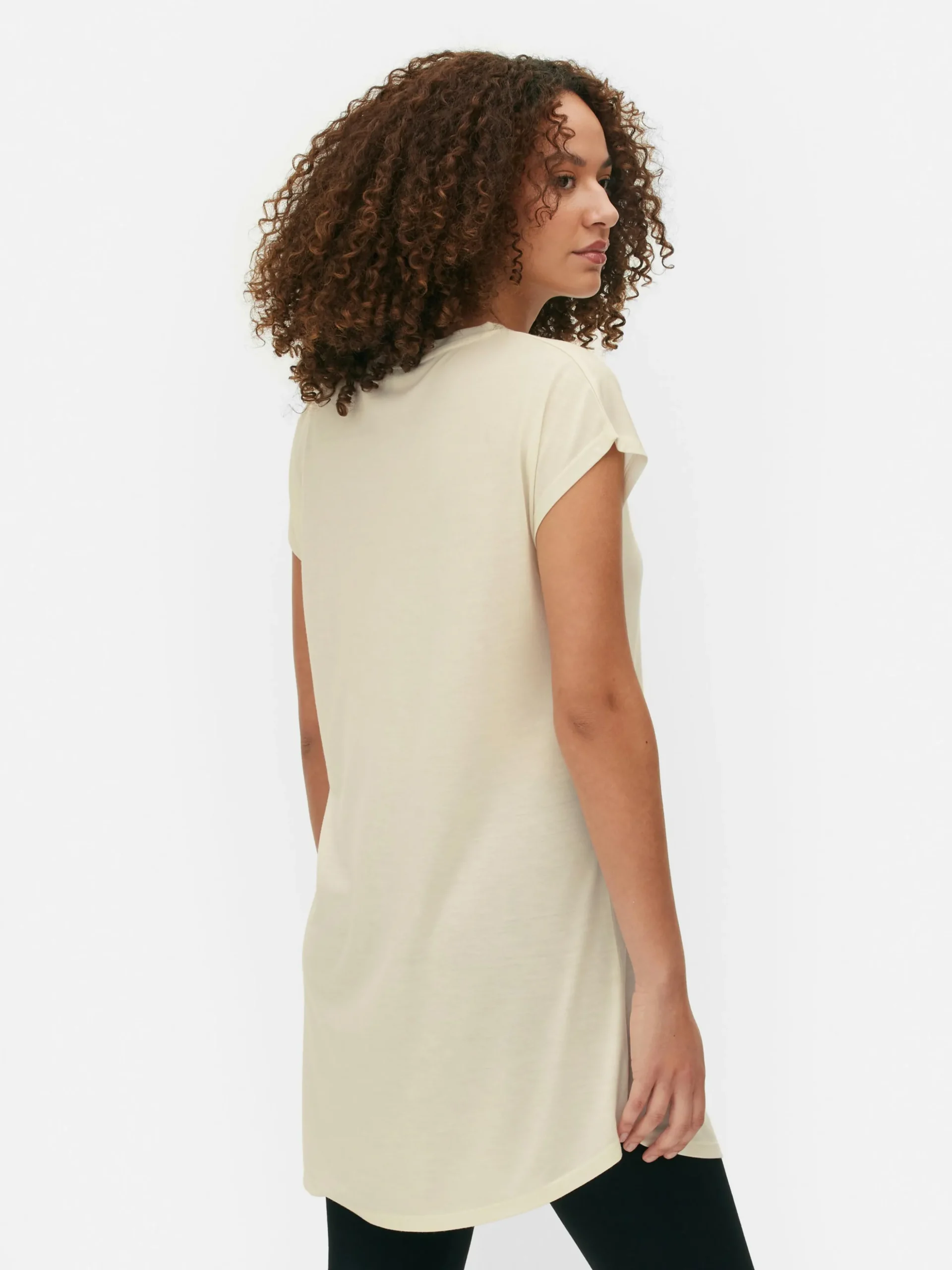 Lang T-shirt Met Ronde Hals
