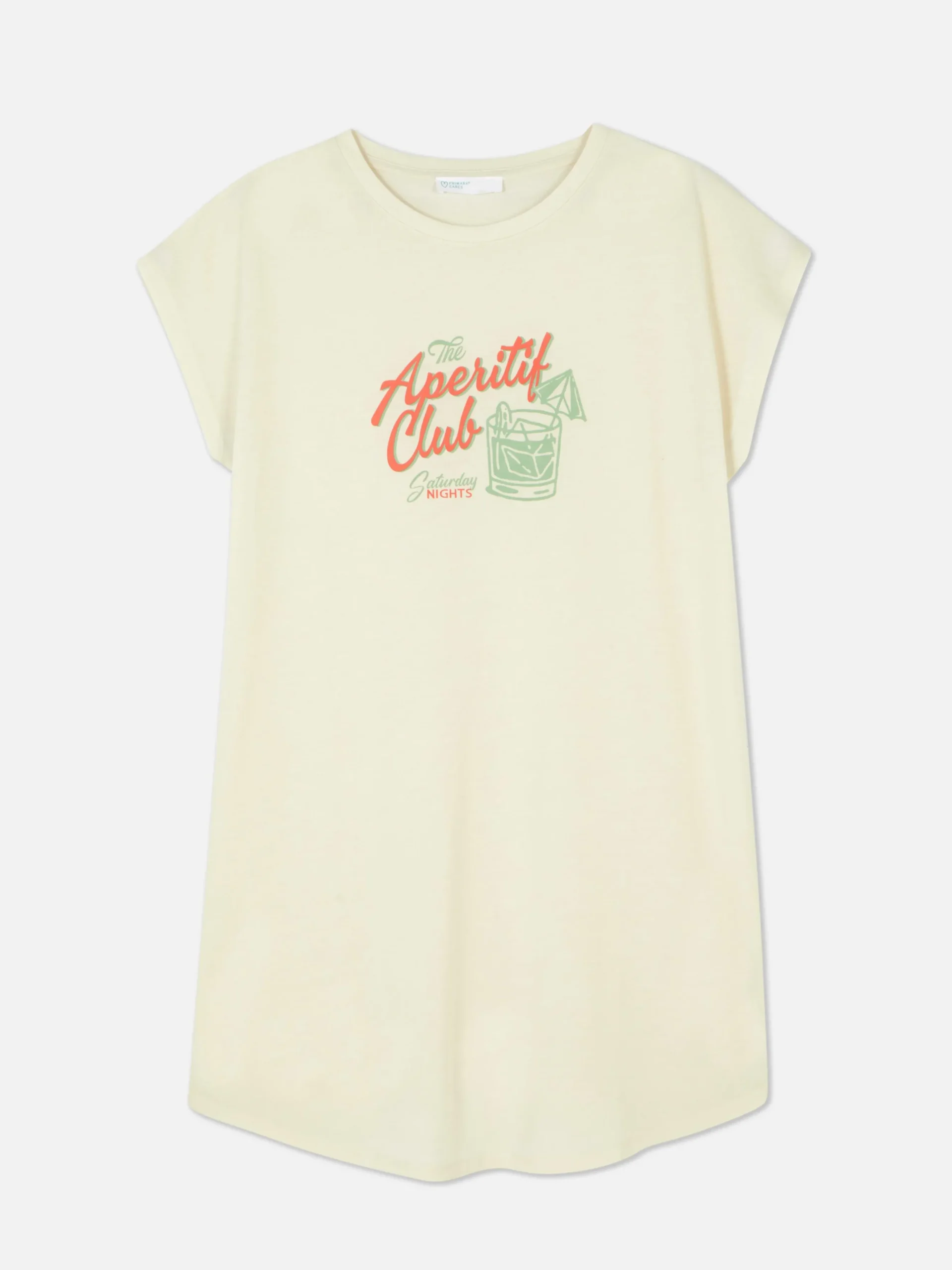 Lang T-shirt Met Ronde Hals