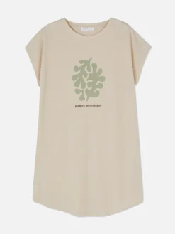 Lang T-shirt Met Ronde Hals