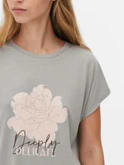 Lang T-shirt Met Ronde Hals