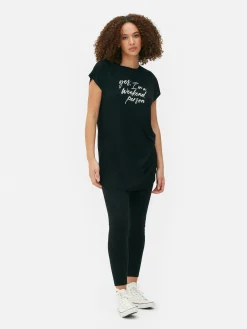 Lang T-shirt Met Ronde Hals