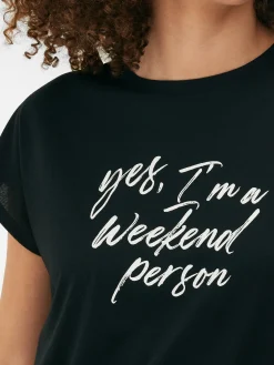 Lang T-shirt Met Ronde Hals