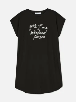 Lang T-shirt Met Ronde Hals