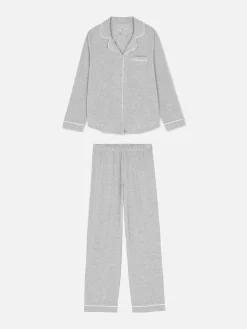 Lange Boyfriend-pyjama