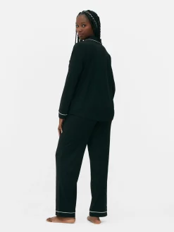 Lange Boyfriend-pyjama