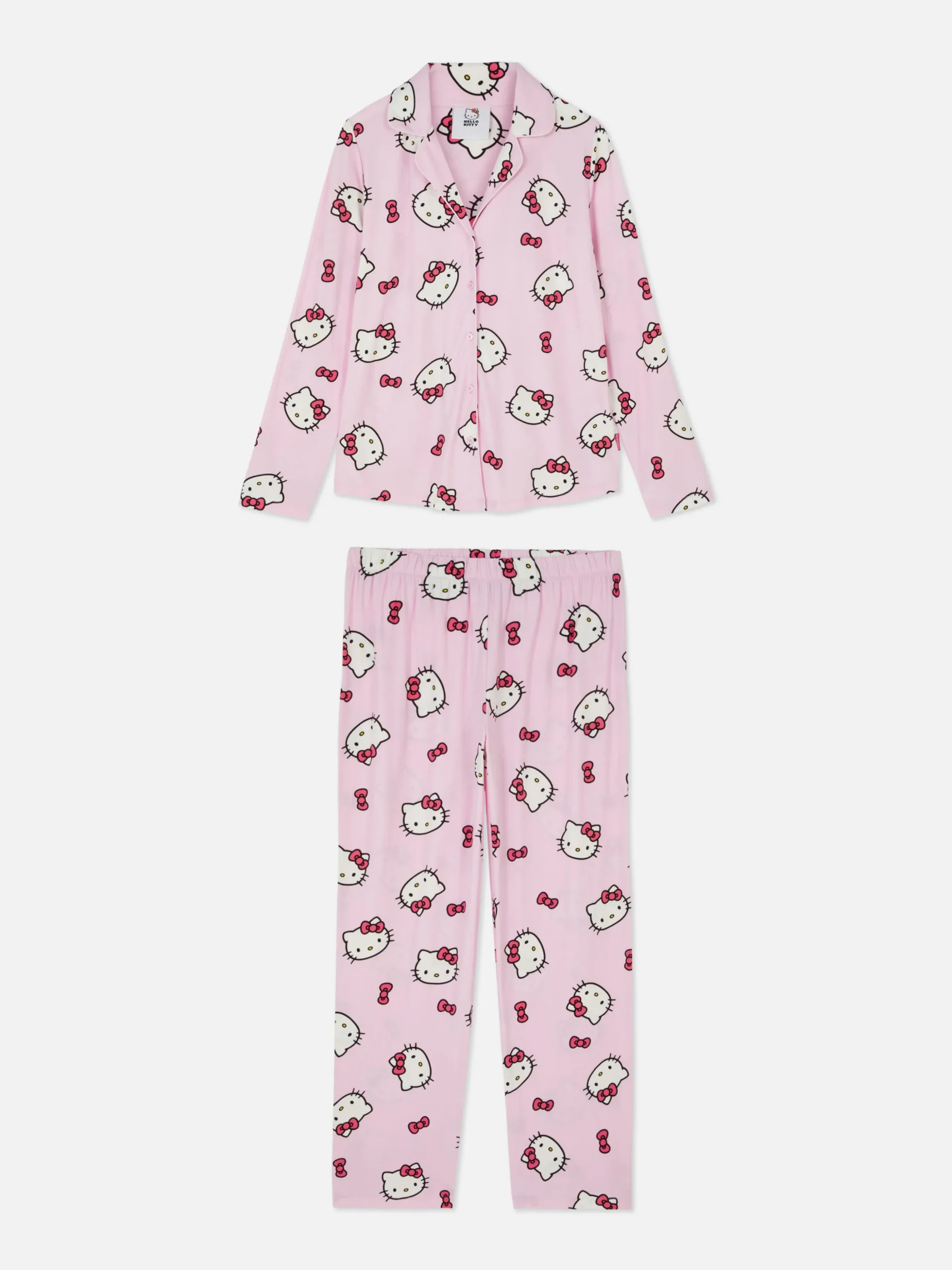 Lange Boyfriend-pyjama Hello Kitty