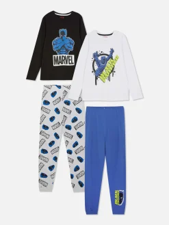 Lange Pyjama Marvel Black Panther, 2 Stuks