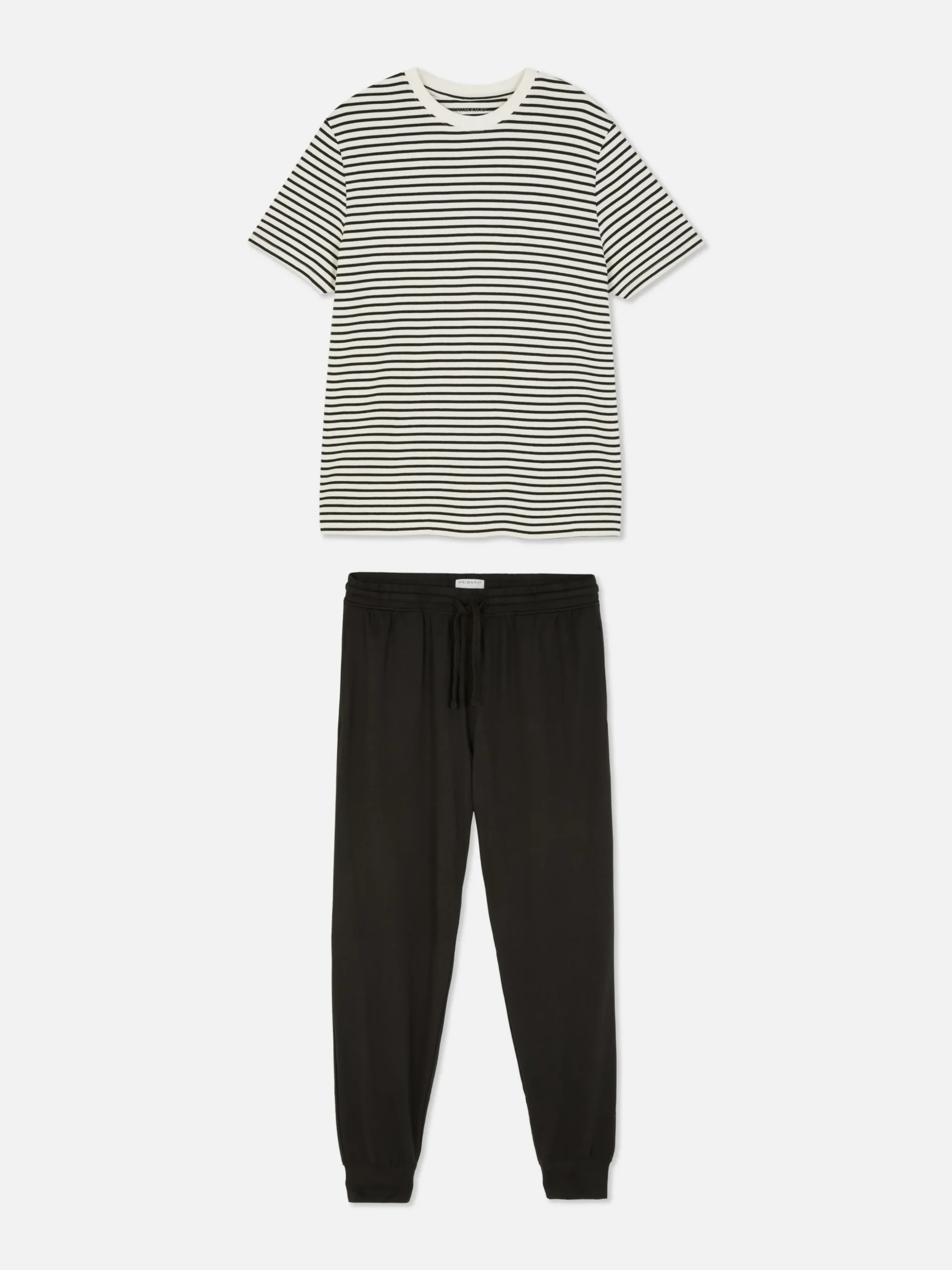 Lange Pyjama Met Textuur