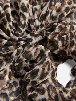 Lange Scrunchie Met Luipaardprint
