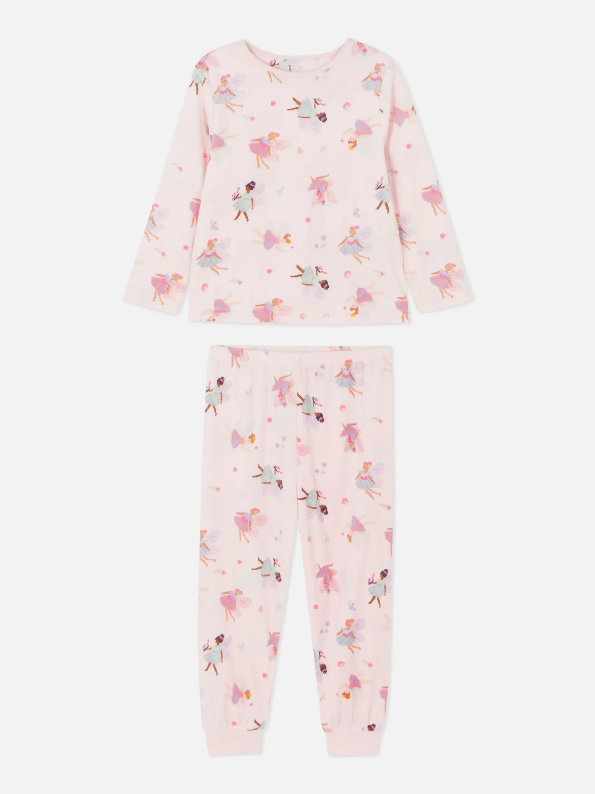 Lange Velours Pyjama Met Feeën