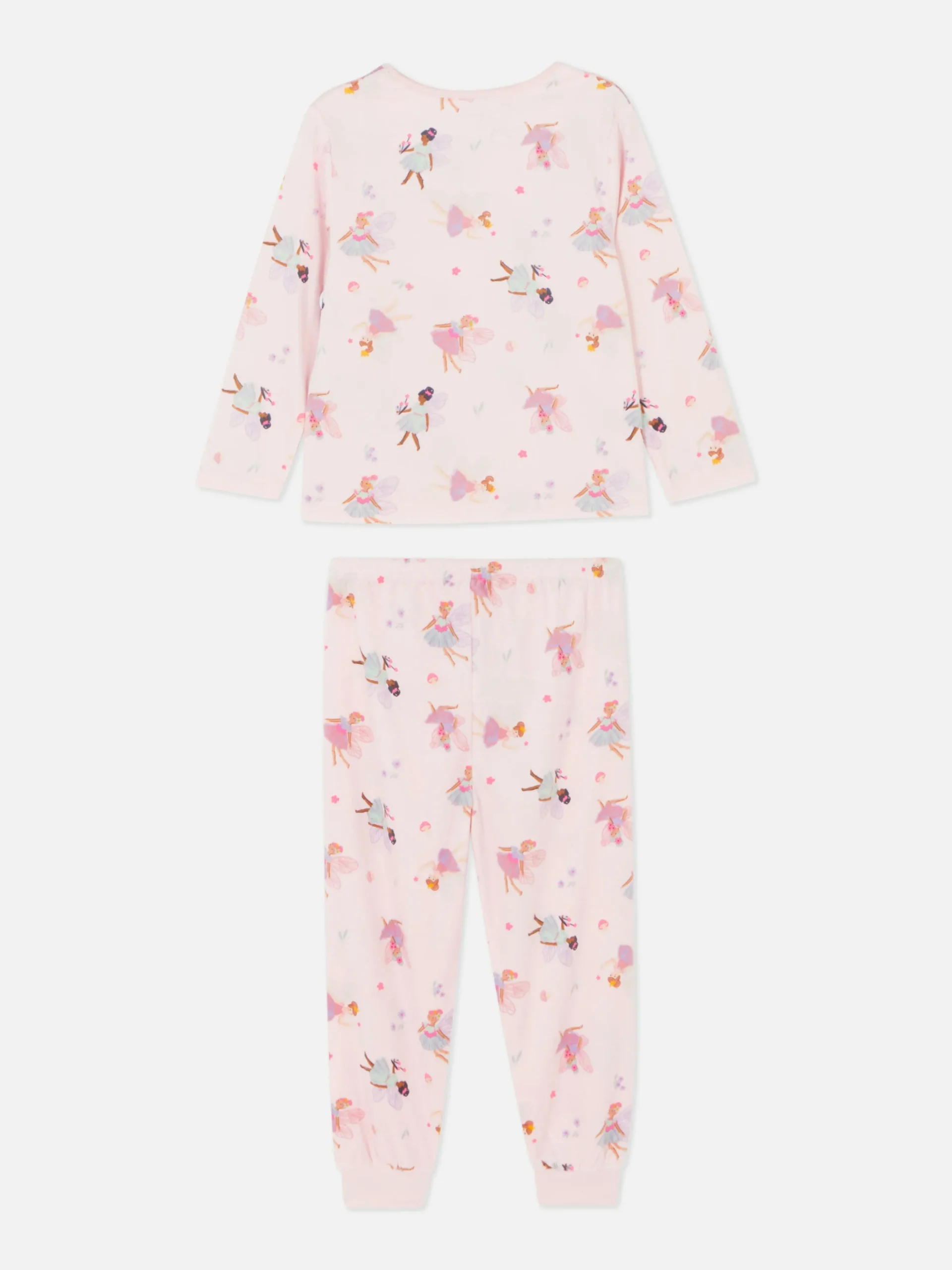 Lange Velours Pyjama Met Feeën