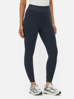 Legging Met Fluweelzachte Voering En Denimlook