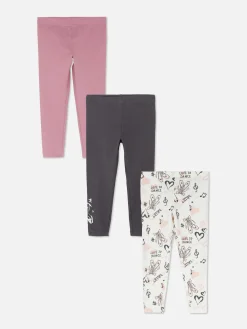 Leggings Met Diverse Patronen, Set Van 3