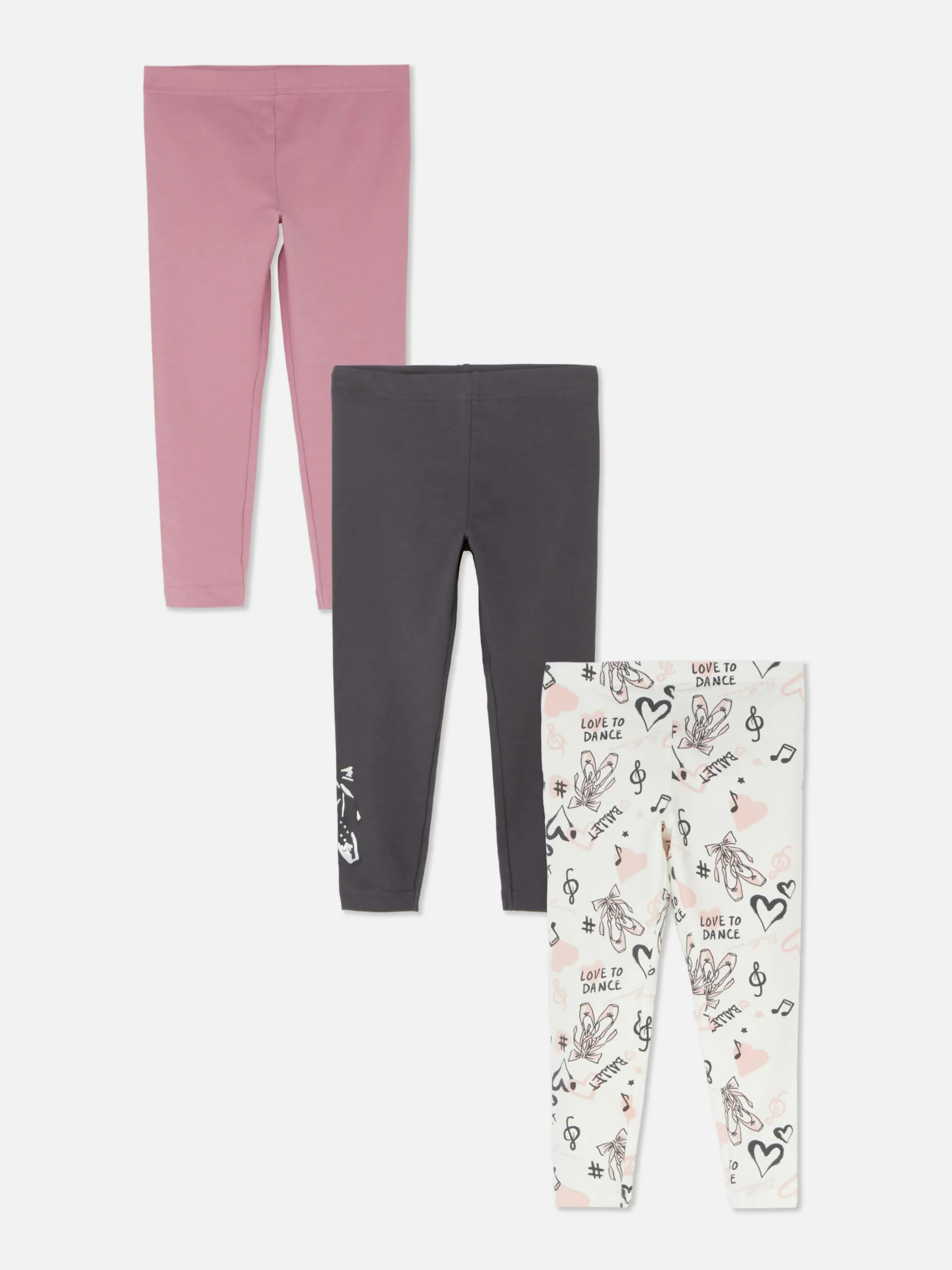 Leggings Met Diverse Patronen, Set Van 3