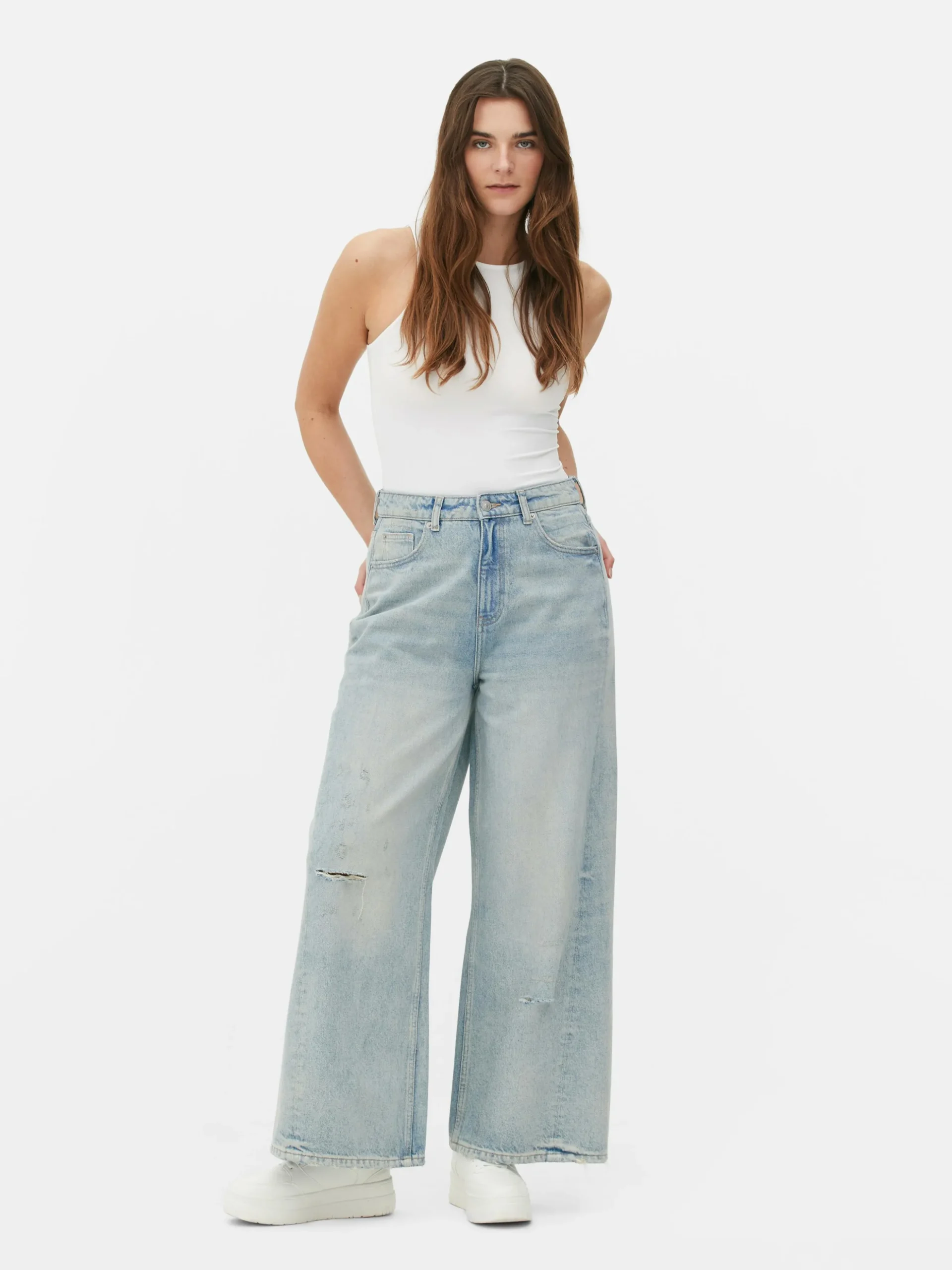 Licht Verweerde Skaterjeans