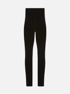 Lichte Fluwelen Legging Met Teddy Voering