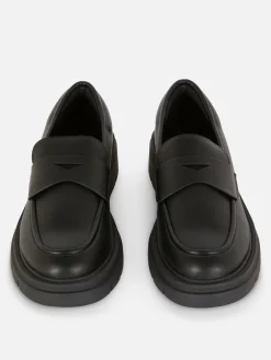 Loafers Van Imitatieleer Met Dikke Zool