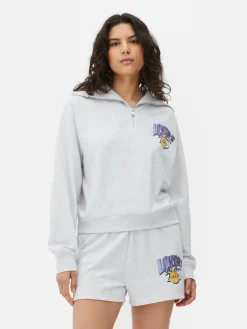 Matchend Sweatshirt Met Halve Rits NBA LA Lakers