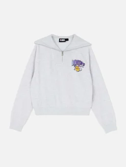 Matchend Sweatshirt Met Halve Rits NBA LA Lakers