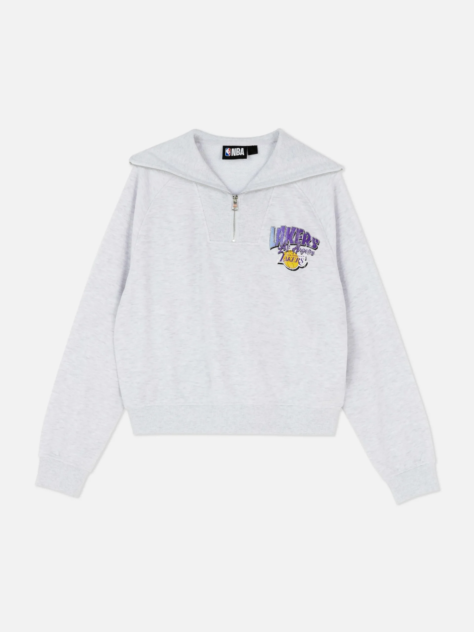 Matchend Sweatshirt Met Halve Rits NBA LA Lakers