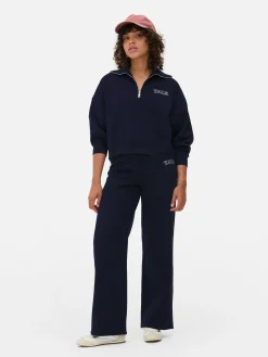 Matchend Sweatshirt Met Halve Rits Yale