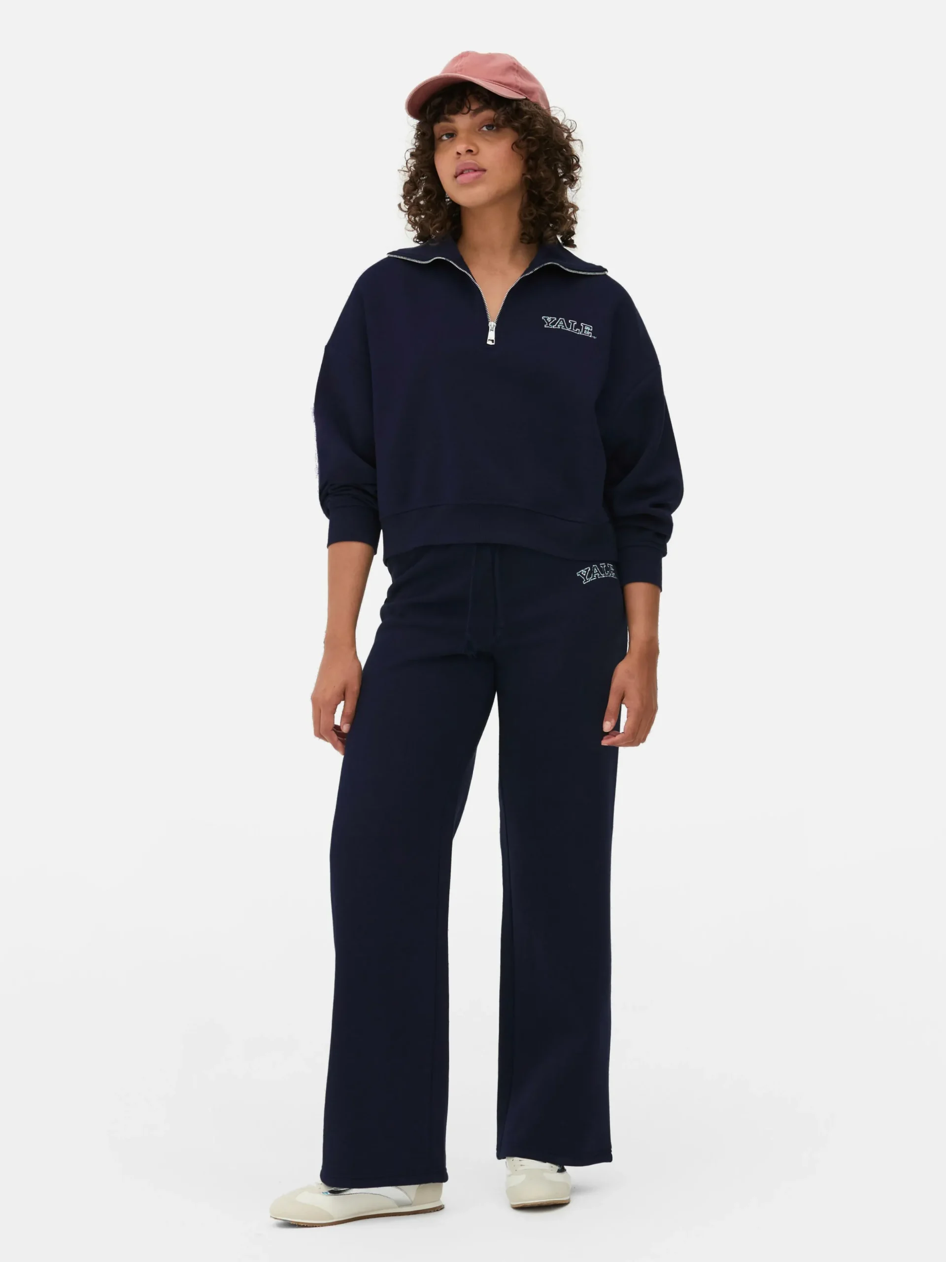 Matchend Sweatshirt Met Halve Rits Yale