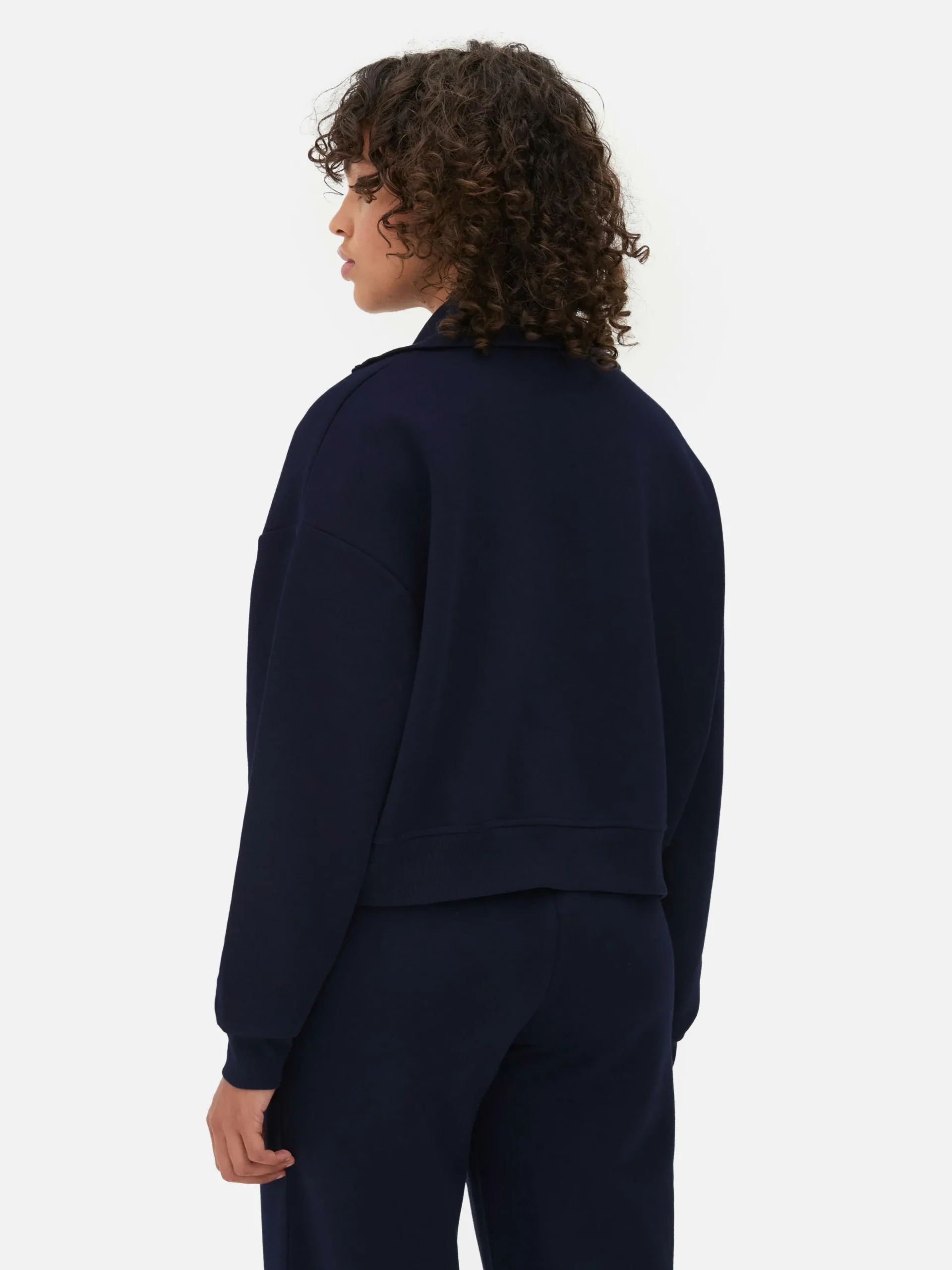 Matchend Sweatshirt Met Halve Rits Yale