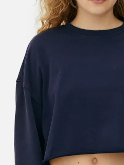 Matchend Sweatshirt Met Onafgewerkte Zoom