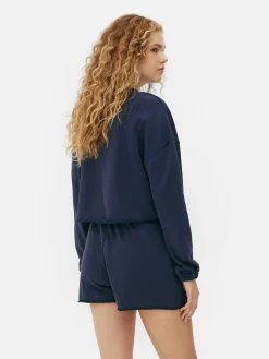 Matchend Sweatshirt Met Onafgewerkte Zoom