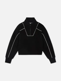 Matchend Sweatshirt Met Opstaande Kraag