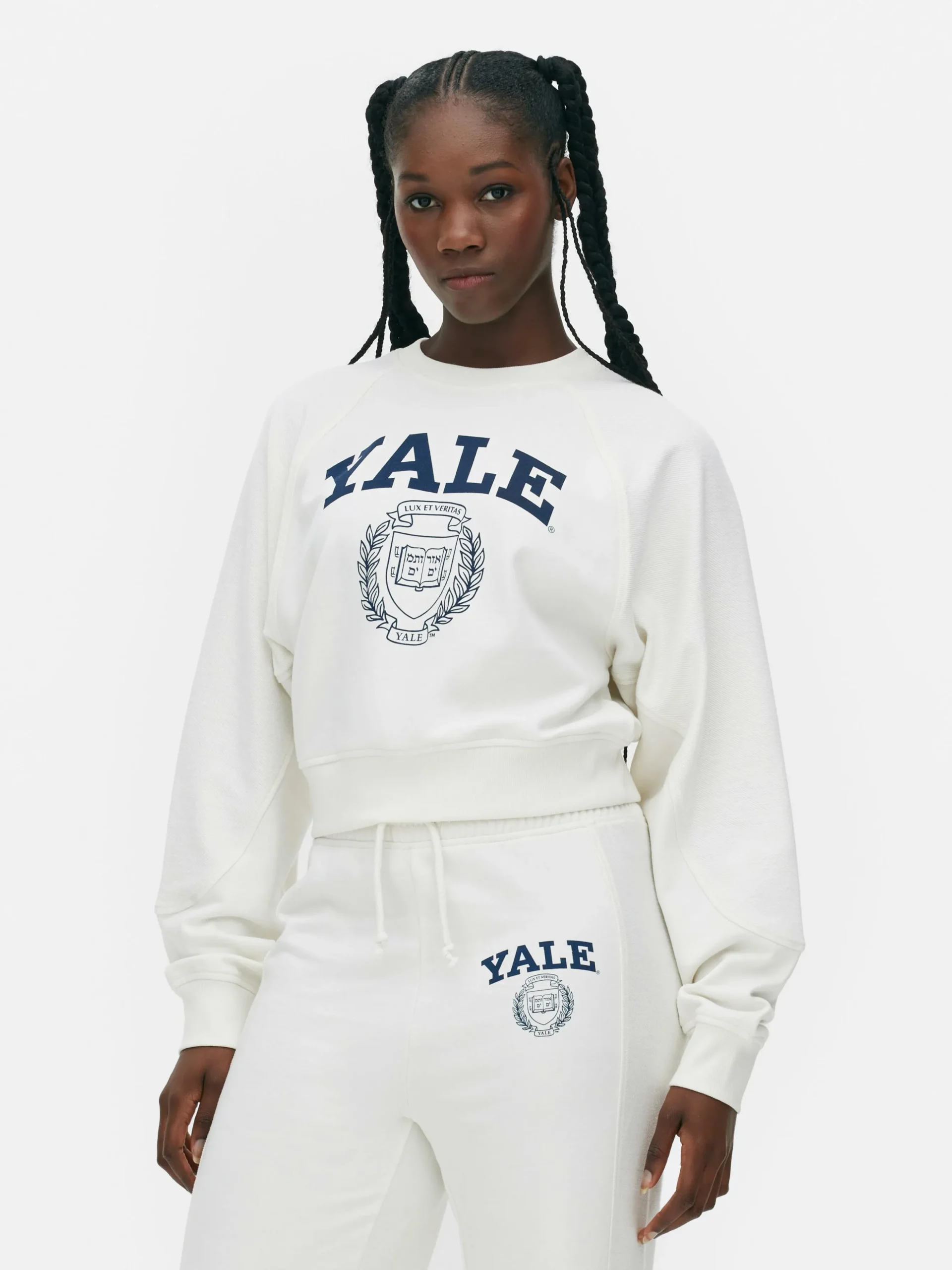 Matchend Wijdvallend Sweatshirt Met Yale-print
