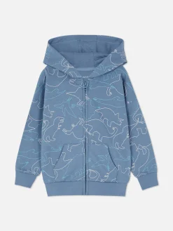Matchende Hoodie Met Rits En Print