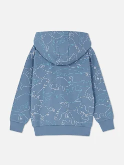 Matchende Hoodie Met Rits En Print
