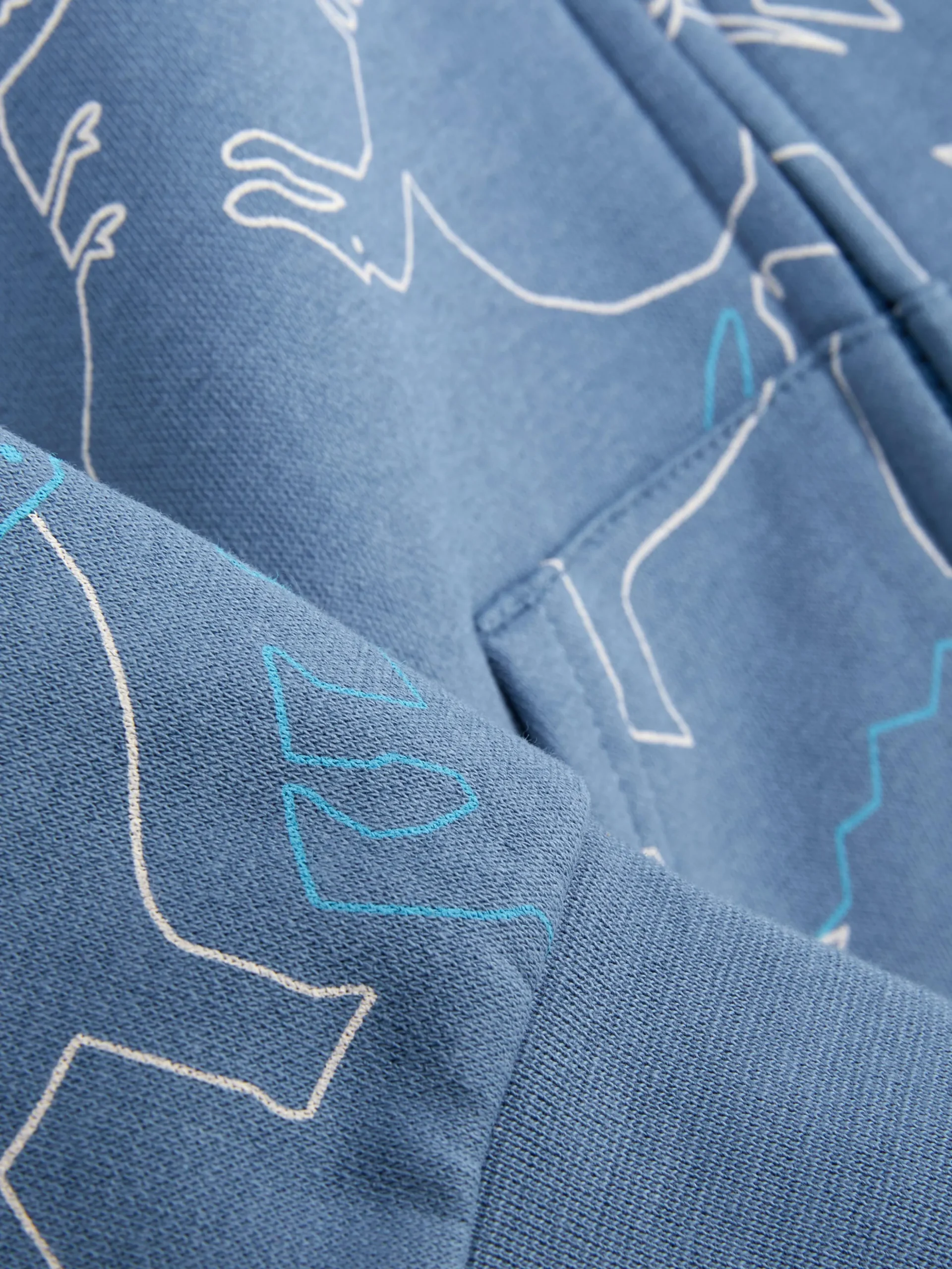 Matchende Hoodie Met Rits En Print