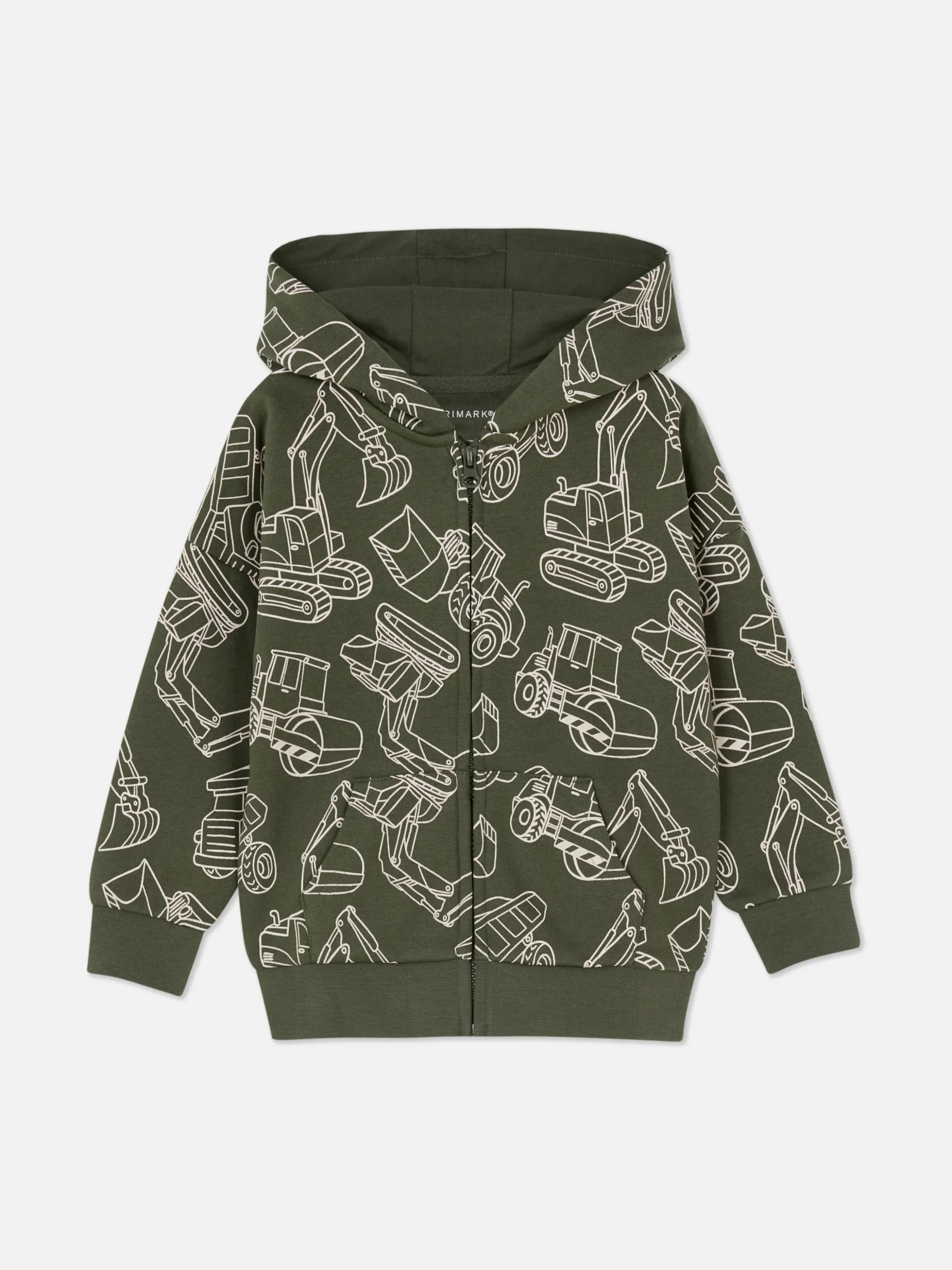 Matchende Hoodie Met Rits En Print