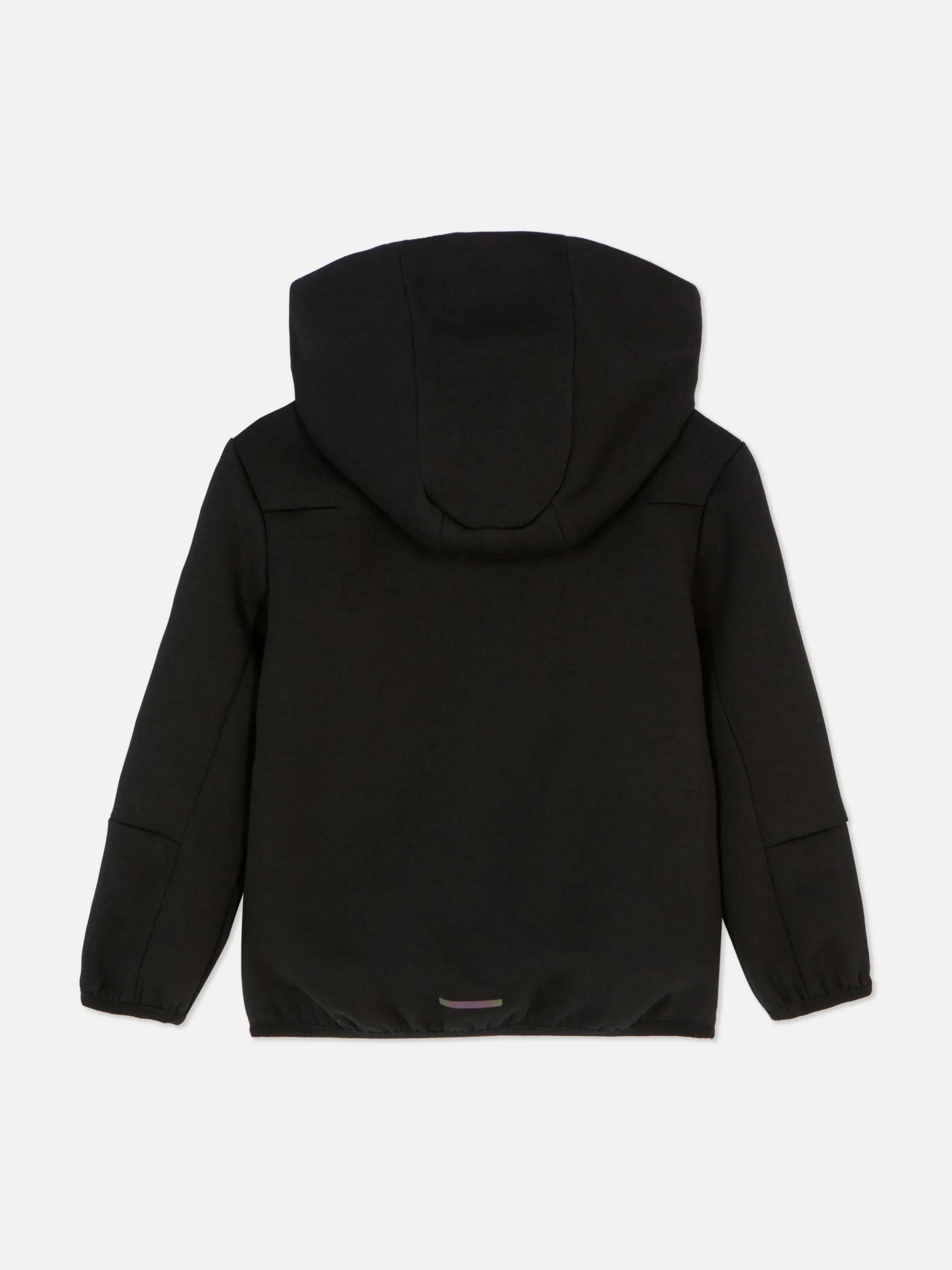 Matchende Hoodie Van Gebonden Stof Met Ritssluiting
